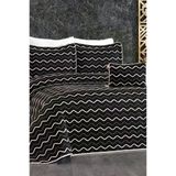Okyanus Çift Kişilik Yatak Örtüsü 250X260 Siyah Bej