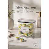 Okyanus Home 2.1 Lt Vakumlu Dikdörtgen Saklama Kabı Hava Geçirmez Silikon Contalı Kapak ile - 1 Adet