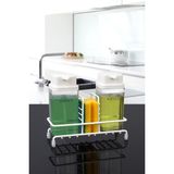 Okyanus Home Beyaz Deluxe Kare Standlı 2'li Şeffaf Sıvı Sabunluk