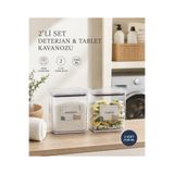 Okyanus Home Deterjan-Tablet 2 Adet Vakumlu Dikdörtgen 2.1 lt Saklama Kabı