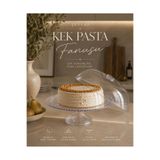 Okyanus Home Mika Kristal Görünümlü Ayaklı Kek - Pasta Fanusu 29 cm