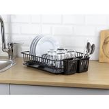 Okyanus Home Siyah Tek Katlı Modern Tabaklık - Bulaşıklık
