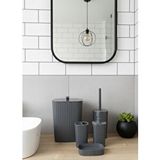 Okyanus Home Yapışkanlı Safir Antrasit 5'li Banyo Seti