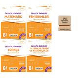 Okyanus LGS 8. Sınıf Classmate Matematik Fen Türkçe ve İnkılap Deneme 4lü Set + Telefon Standı