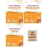 Okyanus LGS 8. Sınıf Classmate Matematik Fen ve Türkçe 36 Hafta Deneme 3lü Set+ Telefon Standı