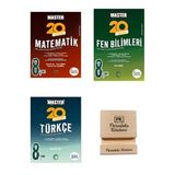 Okyanus LGS 8. Sınıf Master 20 Matematik Fen Bilimleri ve Türkçe Denemesi 3lü Set + Telefon Standı