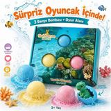 Okyanus Macerası Banyo Topu Seti 3'lü - Içinden Oyuncak Çıkar - Çok Renkli