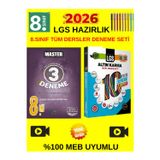 Okyanus Master 8.Sınıf Lgs Tüm Ders 3 Deneme+Altın Karma 8.Sınıf Lgs 10 Farklı Deneme Set