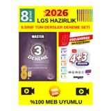 Okyanus Master 8.Sınıf Lgs Tüm Ders 3 Deneme+Ankara Güç.8.Sınıf Tüm Dersler 4+3 Genel Deneme