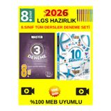 Okyanus Master 8.Sınıf Lgs Tüm Ders 3 Deneme+Liderler Lgs 10 Farklı Tüm Dersler Deneme Set