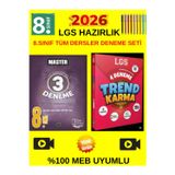 Okyanus Master 8.Sınıf Lgs Tüm Ders 3 Deneme+Trend Karma 8.Sınıf Lgs Tüm Ders 4 Deneme Set