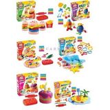 Okyanus + Plaj + Figür + Pizza + Doğum Günü ve Hamburger Oyun Hamuru Setleri Eğitici Set