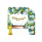 Okyanus Temali Doğum Günü Balon Konsepti Doğum Günü Parti Seti Süsü, 110104558506