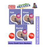 Okyanus Yayıncılık 2025 9.Sınıf 40 Seans Fizik-Kimya-Biyoloji %100Yeni Müfredat Konu Özetli Soru Bankası Set+Kalemlik