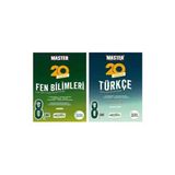 Okyanus Yayıncılık 8. Sınıf Master 20 Fen Bilimleri Denemesi + Master 20 Türkçe Denemesi (2 Kitap)