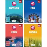Okyanus Yayınları 11. Sınıf 40 Seans Matematik - Fizik - Kimya - Biyoloji Konu Anlatımlı Soru Bankası (Ciltli)