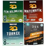 Okyanus Yayınları 2025 8. Sınıf Master Türkçe – Matematik – Fen Bilimleri 15 Deneme 3 Kitap ve Matematik 365 Gün Soru Bankası