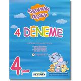 Okyanus Yayınları 4. Sınıf Kazanım Ölçen 4 Deneme Türkçe, Matematik ve Fen Bilimleri İçin