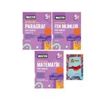 Okyanus Yayınları 5. Sınıf Master FEN BİLİMLERİ + MATEMATİK + PARAGRAF Soru Bankası ( NOT DEFTERİ HEDİYE) TOSPK456