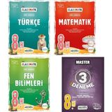 Okyanus Yayınları 8. Sınıf LGS Classmate Türkçe Matematik Fen Sb ve Master 3 Deneme Seti