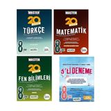 Okyanus Yayınları 8. Sınıf Master 20 Türkçe+Matematik+Fen Bilimleri Denemesi+8. Sınıf 5'li Deneme (Ciltli)