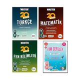 Okyanus Yayınları 8. Sınıf Master 20 Türkçe+Matematik+Fen Bilimleri Denemesi+8. Sınıf Tüm Dersler Soru Bankası (Ciltli)