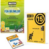 Okyanus Yayınları 8. Sınıf Master Fen Bilimleri Soru Bankası ve Hız LGS 15'li Fen Deneme + Yerim Seni LGS