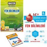 Okyanus Yayınları 8. Sınıf Master Fen Bilimleri Soru Bankası ve Nar Tanesi Fen 14 Deneme Sınavı + Yerim Seni LGS