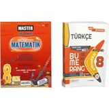 Okyanus Yayınları 8. Sınıf Master Matematik Soru Bankası + Günay Bumerang Türkçe Akıllı Defter Kitap