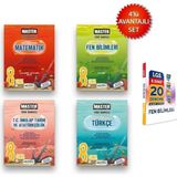 Okyanus Yayınları 8. Sınıf Master Matematik+Türkçe+Fen Bilimleri+ T.c Inkılap Tarihi Ve Atatürkçülük Soru Bankası Seti