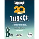 Okyanus Yayınları 8. Sınıf Master Türkçe 20'li Deneme LGS Sınavına Hazırlık İçin Soru Bankası