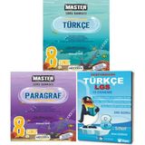 Okyanus Yayınları 8.sınıf Master Türkçe Soru Bankası+Master Paragraf Soru Bankası +10'lu Branş Denemeleri