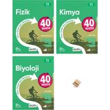 Okyanus Yayınları Okyanus 11. Sınıf 40 Seans Fizik Kimya ve Biyoloji 3lü Set + Telefon Standı - Maarif Model