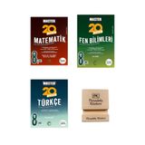 Okyanus Yayınları Okyanus Lgs 8. Sınıf Master 20 Matematik Fen Bilimleri ve Türkçe Denemesi 3lü Set + Telefon Standı