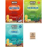 Okyanus Yayınları Okyanus Lgs 8. Sınıf Master Matematik Fen ve Türkçe Soru Bankası 3lü Set + Telefon Standı
