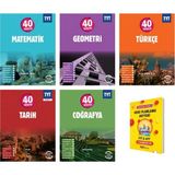 Okyanus Yayınları Tyt 40 Seans Matematik Geometri Türkçe Tarih ve Coğrafya Eşit Ağırlık 5li Set
