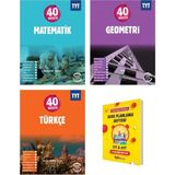 Okyanus Yayınları Tyt 40 Seans Matematik Geometri ve Türkçe 3lü Set