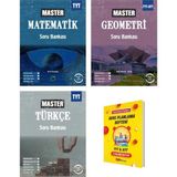 Okyanus Yayınları Tyt Master Matematik Geometri ve Türkçe Soru Bankası 3lü Set