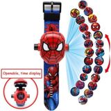 Okyanushop Spiderman Örümcek Adam Projeksiyonlu Saat 24 Farklı Karakteri Duvara Yansıtır - Renkli