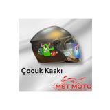 OKYANUSMOTO Motosiklet Çocuk Kaskı Dinozor
