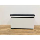 Okyay 70 cm Puflu Ayakkabılık , Oturaklı Ayakkabılık , Antre Dolabı , Vestiyer - Beyaz