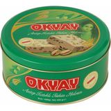 Okyay Antep Fıstıklı Tahin Helvası 840 g – Glikoz Şurubu İçermeyen, Türkiye Üretimi Doğal Teneke Kutu - 840 gr