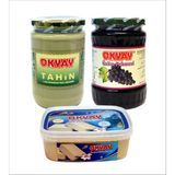Okyay Avantaj Paketi 3'lü! 600 gr Tahin, 700 gr Üzüm Pekmezi, 360 gr Pls. Vanilyalı Helva - 1 Adet