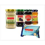 Okyay Avantaj Paketi x5 300 gr Tahin, 400 gr Üzüm Pekmezi, Çilek Reçeli, Bal, 200 gr Vanilyalı Helva - 1 Adet