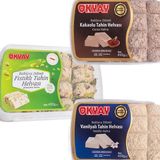 Okyay Baklava Dilimli x 1 Kakaolu x 1 Vanilyalı x 1 Fıstıklı Helva 450 gr - 1,35 kg