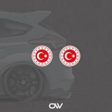 Okyay Works Bayrak Pul - Araba-Motosiklet Etiket Sticker