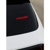 Okyay Works Lastik Kadar İçimizde Yandı Sticker - Kırmızı - Kırmızı