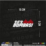 Okyay Works Ses Bombası Sticker - Siyah