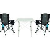 OL Outdoor 2 Adet OL Outdoor Mammoth Katlanır Kamp Sandalyesi (Gri) + OL Outdoor Alüminyum Katlanır Kamp Masası