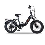 Ola Electrofold EFD1 Carbon Design 20 inç Mat Siyah Katlanabilir Elektrikli Bisiklet